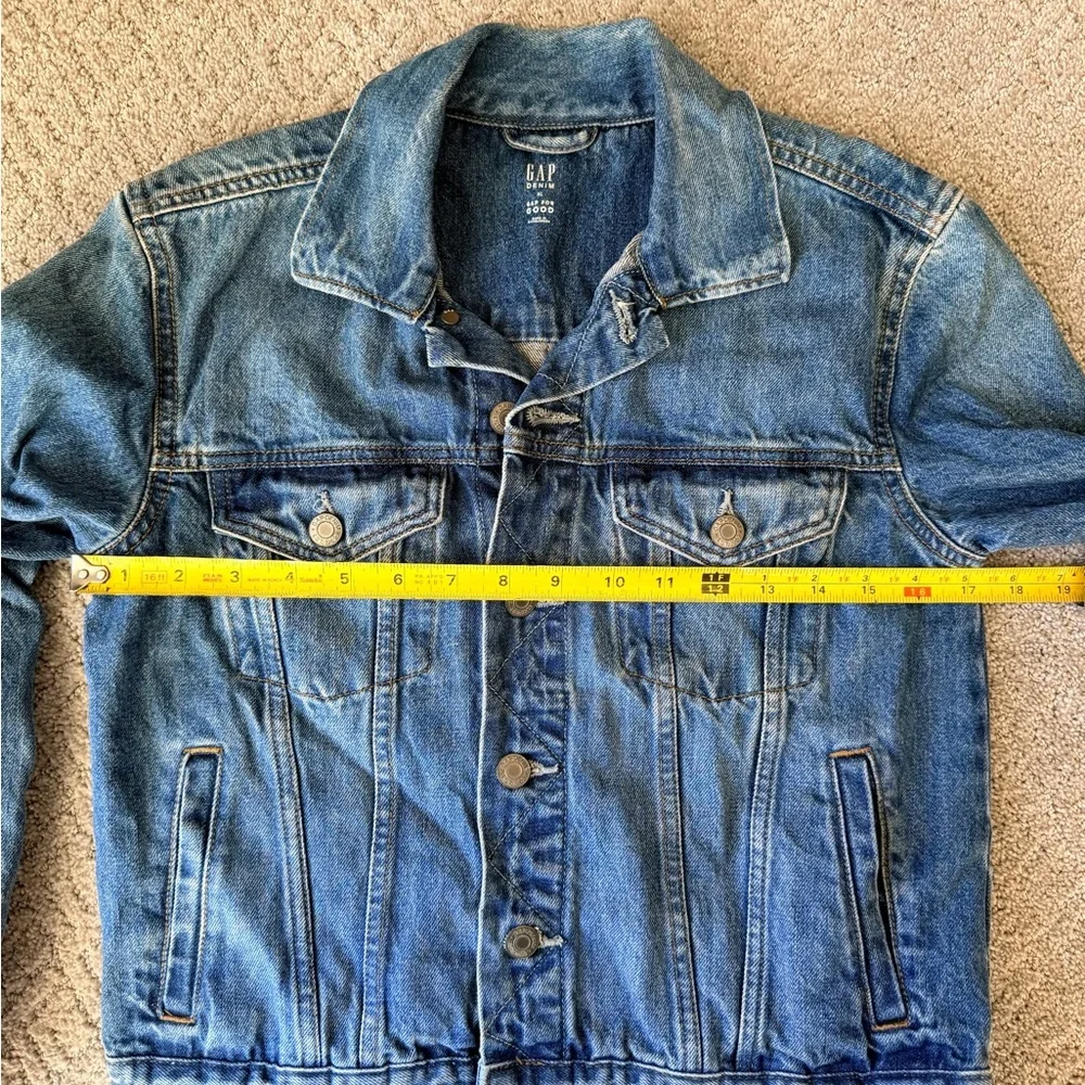 GAP Kids Classic 100% Cotton Blue Denim Jacket Size XL